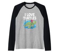 J'adore les tortues, une jolie touche d'hibiscus tropical Manche Raglan