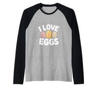 J'adore les œufs, adorables petits déjeuners Manche Raglan