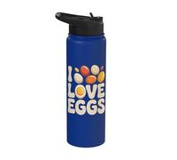 J'adore les œufs ! Passion culinaire Stainless Steel Insulated Water Bottle
