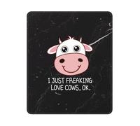 J'adore Les Vaches, C'est Tout Simplement Génial ! Tapis De Souris Antidérapant Mouse Pad Portable Mousepad pour Voyage Maison Jeu 25X30Cm