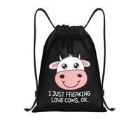 J'Adore Les Vaches, C'Est Tout Simplement Génial ! Unisexe Gym Sack Avec Cordons De Serrage Sac À Dos À Cordon Étanche Sac À Cordon Pour Plage Voyage Yoga Natation