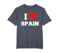J'adore l'Espagne T-Shirt, Homme Grandes Tailles, Bleu Chiné, 4X Tall
