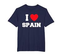 J'adore l'Espagne T-Shirt, Homme Grandes Tailles, Bleu Marine, 3X Tall