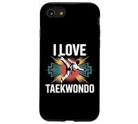 J'adore l'esprit des passionnés de taekwondo Coque pour iPhone SE (2020) / 7 / 8
