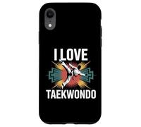 J'adore l'esprit des passionnés de taekwondo Coque pour iPhone XR