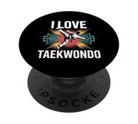 J'adore l'esprit des passionnés de taekwondo PopSockets PopGrip Adhésif