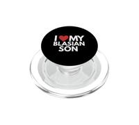 J'adore l'héritage culturel Black Asian Pride de Mon Fils Blasian PopSockets PopGrip pour MagSafe
