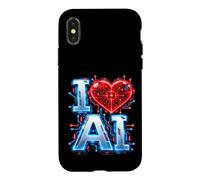 J'adore l'IA et l'intelligence Artificielle Coque pour iPhone X/XS