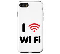 J'adore l'icône WiFi, accès à Internet, Qui Dit « Ordinateur » Coque pour iPhone SE (2020) / 7/8