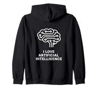 J'adore l'illustration du Circuit cérébral de l'intelligence Artificielle Sweat à Capuche