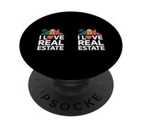 J'adore l'immobilier | Realtor Home Design PopSockets PopGrip Adhésif