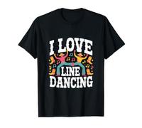 J'adore Line Dancing Cowboy Fun Vibes T-Shirt Graphique avec Valeur