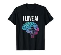 J'adore l'innovation en matière de Conception de Circuits cérébraux basés sur l'IA T-Shirt Graphique avec Valeur