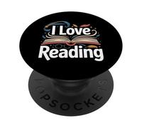 J'adore Lire Open Book Magic Bookworm Library PopSockets PopGrip Adhésif