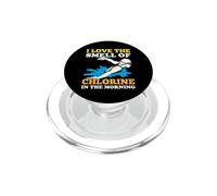 J'adore l'odeur du Chlore dans la Piscine du Matin PopSockets PopGrip pour MagSafe