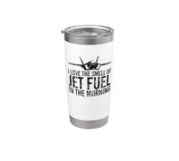 J'adore l'odeur du jet carburant dans le jet de chasse matinal Gobelet isotherme en acier inoxydable double paroi