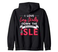 J'adore Long Walks Down The Makeup Isle Funny Makeup Lover Sweat à Capuche