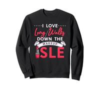J'adore Long Walks Down The Makeup Isle Funny Makeup Lover Sweatshirt