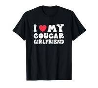 J'adore ma Copine Cougar Heart GF Funny Valentine pour Elle T-Shirt