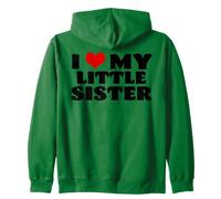 J'adore ma Petite sœur - Cœurs rigolos - Famille - Frères Sweat à Capuche