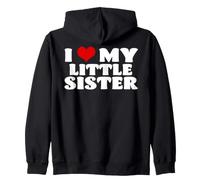 J'adore ma Petite sœur - Cœurs rigolos - Famille - Frères Sweat à Capuche