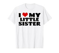 J'adore ma Petite sœur - Cœurs rigolos - Famille - Frères T-Shirt Graphique avec Valeur