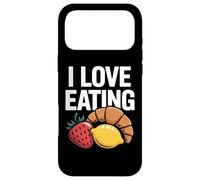 J'adore Manger Un Croissant aux Fraises et au Citron Coque pour iPhone 17 Pro Max
