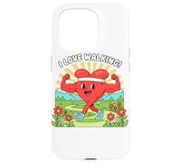 J'adore Marcher avec Un cœur en Bonne santé Coque pour iPhone 15 Pro