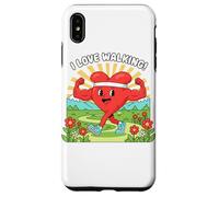 J'adore Marcher avec Un cœur en Bonne santé Coque pour iPhone XS Max