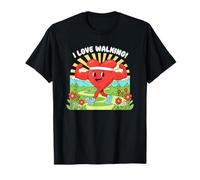 J'adore Marcher avec Un cœur en Bonne santé T-Shirt