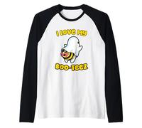 J'adore Mes Boo-Tees | Mignon Abeille fantôme drôle Manche Raglan