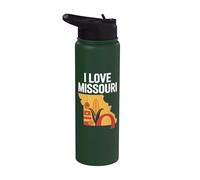 J'adore Missouri State Outline Pride Stainless Steel Insulated Water Bottle