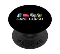 J'adore Mon Cane Corso PopSockets PopGrip Adhésif