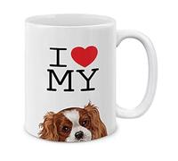 J'Adore Mon Cavalier King Charles Spaniel ! Tasse Pratiques Tasse À Café Humour Tasses À Thé Pour Cuisine Cappuccino Lait Chocolat Chaud 330Ml