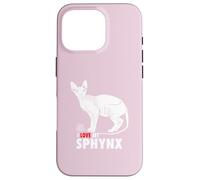 J'adore Mon Chat Sphynx Coque pour iPhone 16 Pro