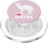 J'adore Mon Chat Sphynx PopSockets PopGrip pour MagSafe
