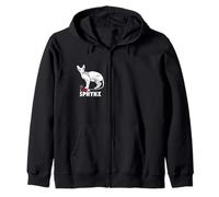 J'adore Mon Chat Sphynx Sweat à Capuche