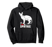 J'adore Mon Chat Sphynx Sweat à Capuche