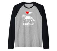 J'adore Mon Cheval Frison Manche Raglan