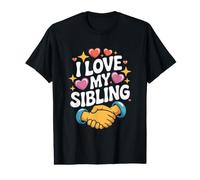J'adore Mon frère Heartfelt Bond Fun T-Shirt Graphique avec Valeur