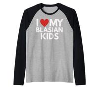 J'adore Mon héritage culturel Black Asian Pride de Blasian Kids Manche Raglan