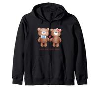 J'adore Mon Ours en Peluche Sweat à Capuche