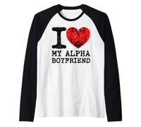 J'adore Mon Petit ami Alpha. J'aime Mon Petit ami Alpha Manche Raglan