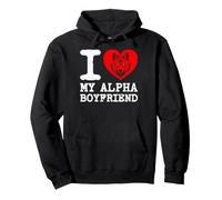 J'adore Mon Petit ami Alpha. J'aime Mon Petit ami Alpha Sweat à Capuche