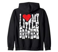 J'adore Mon Petit frère - Cœur - Drôle - Famille - Frères Sweat à Capuche