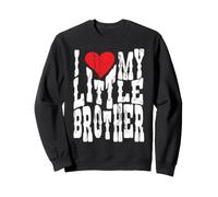 J'adore Mon Petit frère - Cœur - Drôle - Famille - Frères Sweatshirt