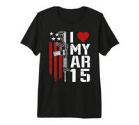J'adore Mon Pistolet AR15 - AR-15 Fifle Owner 5.56 Funny Pro T-Shirt Haut de Gamme