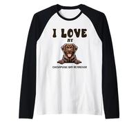 J'adore Mon Retriever de la Baie de Chesapeake Manche Raglan