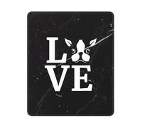 J'adore Mon Terrier Tapis De Souris Petit Mouse Pad Bords Cousus Tapis De Souris Gaming pour Travail Bureau Ordinateur 25X30Cm