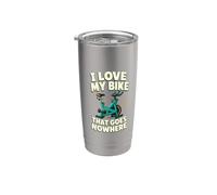 J'adore mon vélo qui ne va nulle part Spin Class Rider Gobelet isotherme en acier inoxydable double paroi